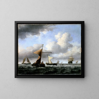Willem van de Velde the Younger - A Brisk Breeze.webp