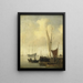 Un port - Willem van de Velde il Giovane — quadro incorniciato alla parete