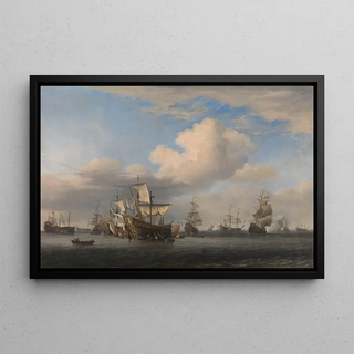 Willem van de Velde the Younger - Captured English Ships after the Four Days Battle.webp