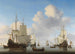 Navi olandesi in mare calmo - Willem van de Velde il Giovane — vista dell’opera
