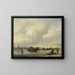 Bateaux de pêche sur la plage - Willem van de Velde le Jeune — quadro incorniciato alla parete