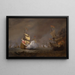 Bataille Navale delle Guerre Anglo-Olandesi - Willem van de Velde il Giovane — quadro incorniciato alla parete