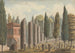 Cimitero circondato da colonne in rovina e pini, Turchia - Willey Reveley — vista dell’opera