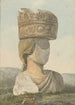 Buste senza volto di una statua che sostiene un capitello rotto sulla testa - Willey Reveley — vista dell’opera