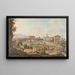 Rovine a Roma con capre, mucche e pastori - Willey Reveley — quadro incorniciato alla parete