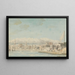 Vista della città portuale con albero a destra vista sul mare - Willey Reveley — quadro incorniciato alla parete