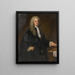 Ritratto di un gentiluomo in nero - William Aikman — quadro incorniciato alla parete