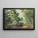Paesaggio con ruscello alberato e roccia - William Allen Wall — quadro incorniciato alla parete