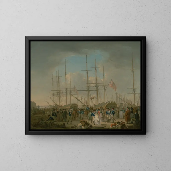 Hussards embarquant à Deptford - William Anderson — quadro incorniciato alla parete