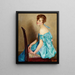 Donna in blu - William Arber Brown Kirkpatrick — quadro incorniciato alla parete