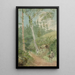 Allée de bananiers, comptable, veilleur et uomo di capanna con barili d'acqua - William Berryman — quadro incorniciato alla parete