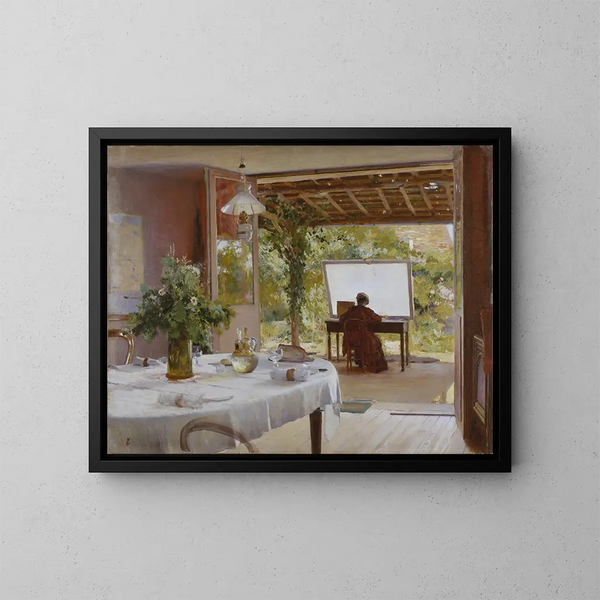Atelier en plein air - William Blair Bruce — quadro incorniciato alla parete