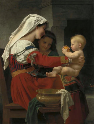 William Bouguereau - Admiration maternelle le bain.webp