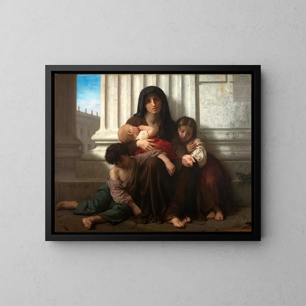Charité - William Bouguereau — quadro incorniciato alla parete