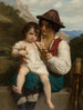 La lezione di flauto - William Bouguereau — vista dell’opera