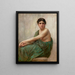 Riflessione - William Bouguereau — quadro incorniciato alla parete
