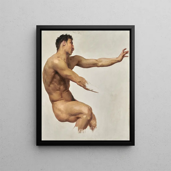William Bouguereau - Study Of Satyr For Nymphs And Satyr.webp