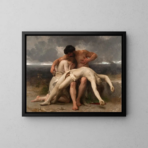 Il Primo Lutto - William Bouguereau — quadro incorniciato alla parete
