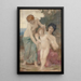 Due donne putto - William Bouguereau — quadro incorniciato alla parete