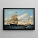 Il baleniere Emma C. Jones al largo di Round Hills, New Bedford - William Bradford — quadro incorniciato alla parete