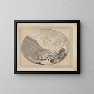 Pont Aber Glaslyn - William Burgess — quadro incorniciato alla parete