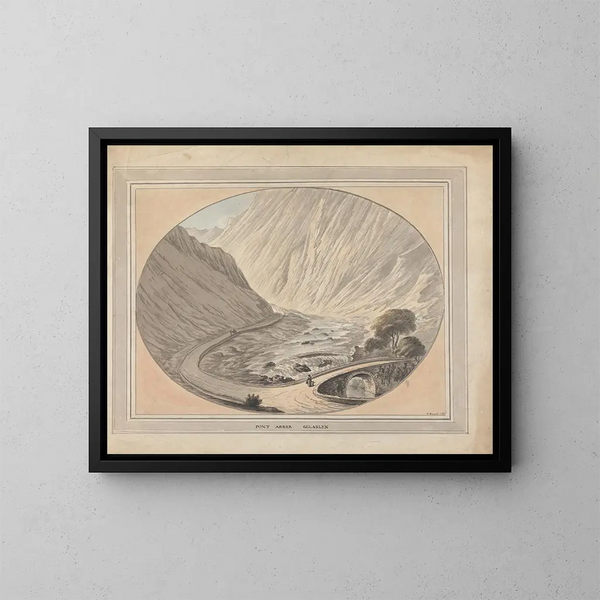 Pont Aber Glaslyn - William Burgess — quadro incorniciato alla parete