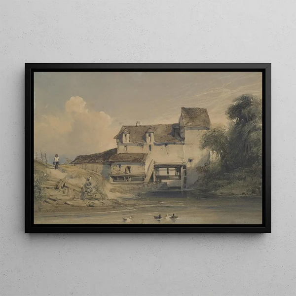 Moulin à Charenton - William Callow — quadro incorniciato alla parete