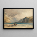 Walenstadt da Weesen Svizzera - William Callow — quadro incorniciato alla parete