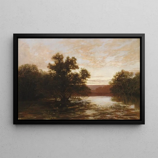 William Charles Piguenit - An Australian mangrove ebb tide.webp