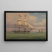 Le brick anglais Norval avant le vent - William Clark — quadro incorniciato alla parete