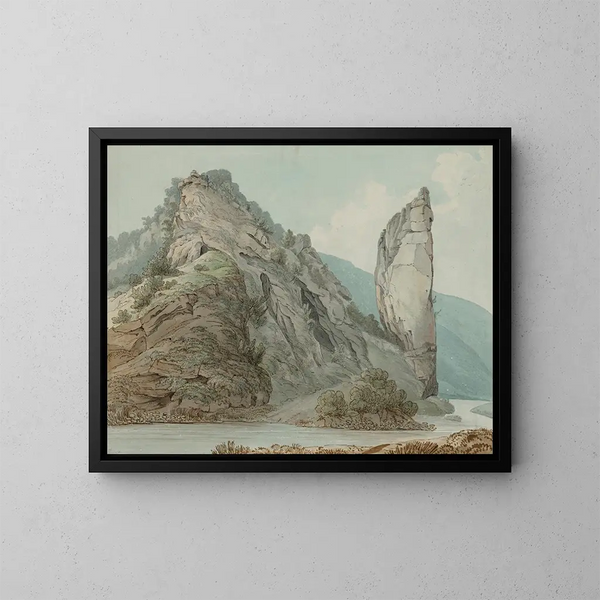 Rocher d'Ilam, Dovedale - William Day — quadro incorniciato alla parete