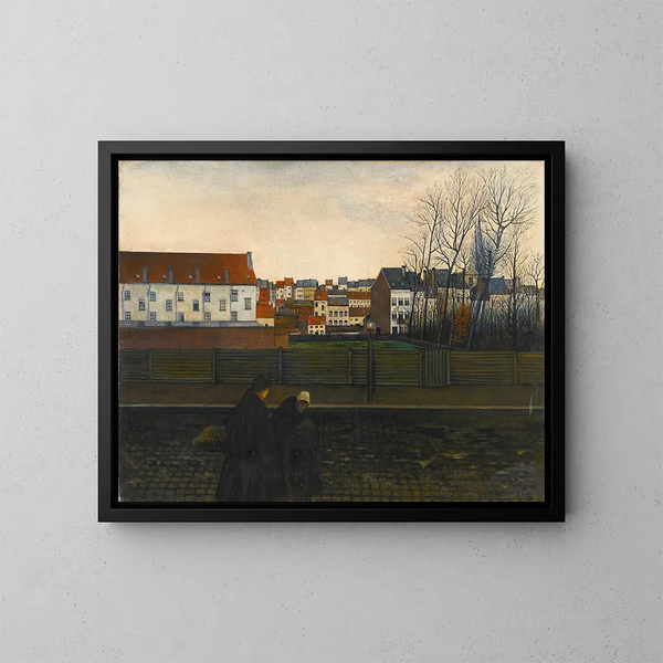 Paesaggio belga - William Degouve de Nuncques — quadro incorniciato alla parete