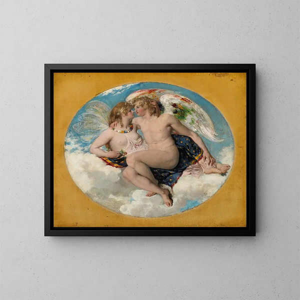 Cupidon e Psiche - William Etty — quadro incorniciato alla parete