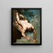 Manlius gettato dalla roccia - William Etty — quadro incorniciato alla parete