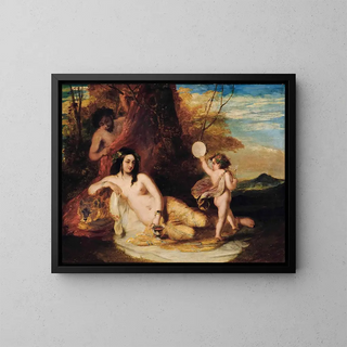 William Etty - Satyr spying on a reclining nymph.webp