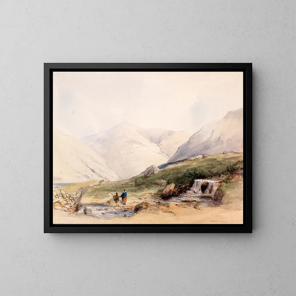 Vista vicino a Delphi, conte di Galway - William Evans d'Eton — quadro incorniciato alla parete