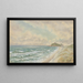 Plage de Nine Mile che guarda verso nord da Totara - William Francis Herring — quadro incorniciato alla parete