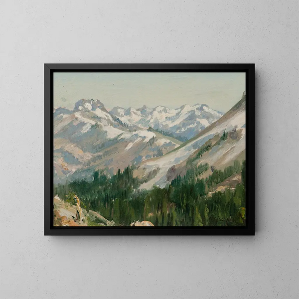 Prima neve - William Franklin Jackson — quadro incorniciato alla parete