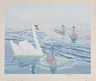 Cygnes et cygnets - William Giles — vista dell’opera