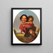 Fille e bambino irlandese - William Gillard — quadro incorniciato alla parete