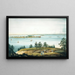 La baie di New York e l'isola Governors visti da Brooklyn Heights - William Guy Wall — quadro incorniciato alla parete