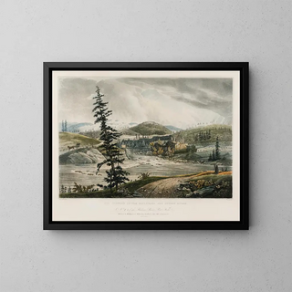 La jonction des rivières Sacandaga et Hudson - William Guy Wall — quadro incorniciato alla parete