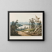 Vista vicino a Hudson - William Guy Wall — quadro incorniciato alla parete