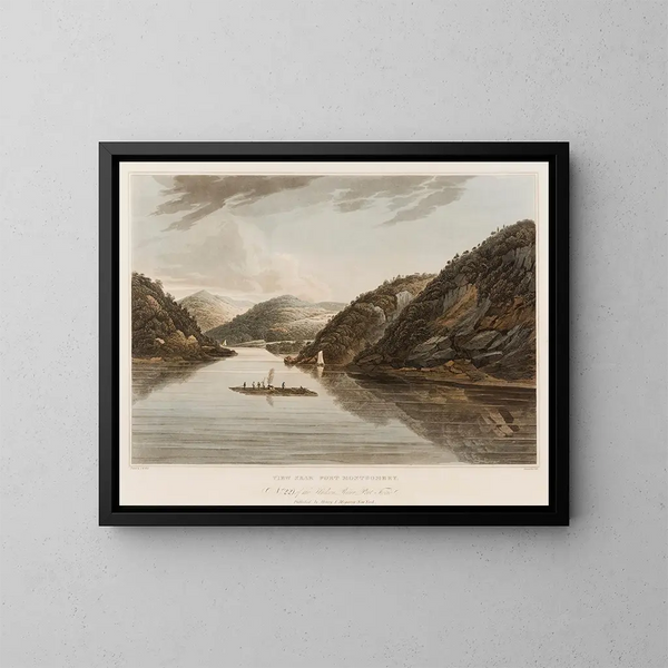 Vista vicino a Fort Montgomery - William Guy Wall — quadro incorniciato alla parete