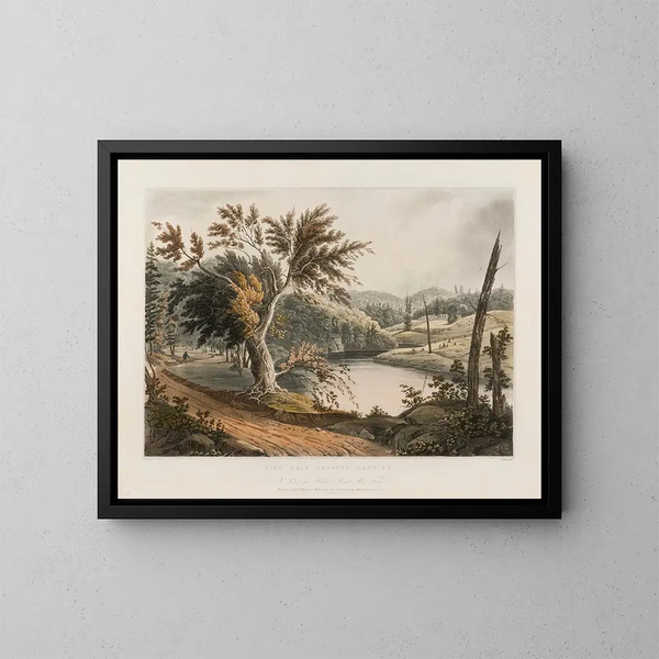 Vista vicino a Jessups Landing - William Guy Wall — quadro incorniciato alla parete