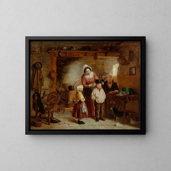 Il nuovissimo cappello - William Hemsley — quadro incorniciato alla parete
