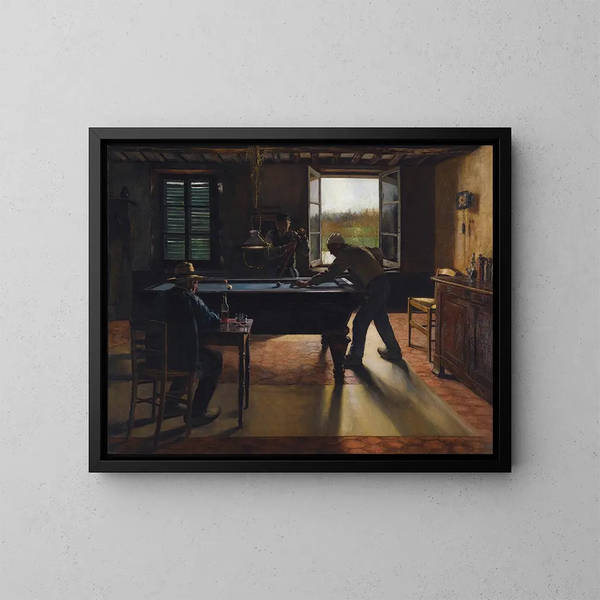 Una parte di biliardo - William Henry Bartlett — quadro incorniciato alla parete