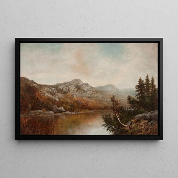 Paesaggio della Nuova Inghilterra - William Henry Hilliard — quadro incorniciato alla parete