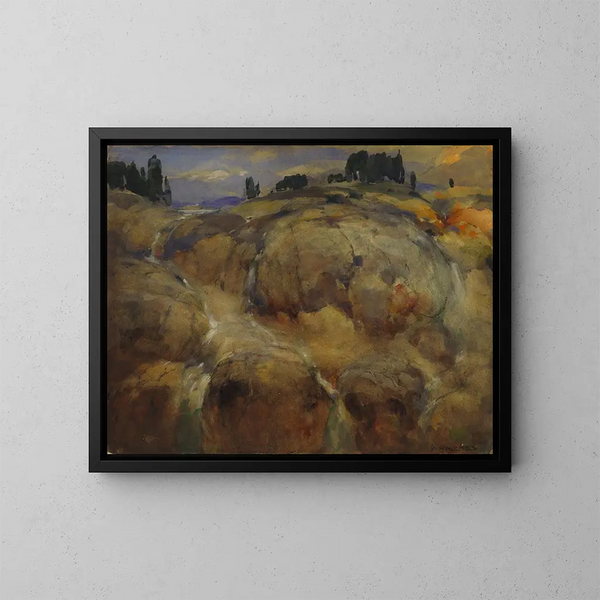 Lit deserté d'un glacier - William Henry Holmes — quadro incorniciato alla parete