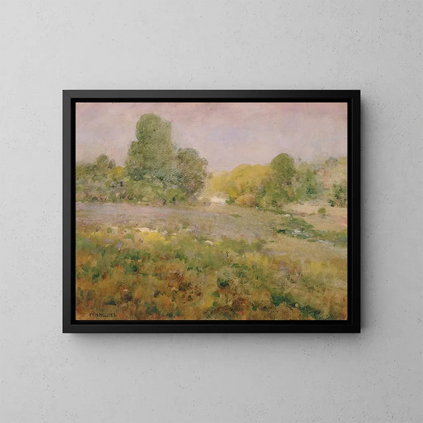 Campo di erbe multicolori in fine estate - William Henry Holmes — quadro incorniciato alla parete